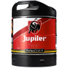 BIERE JUPILER 5,2° 6 Litres, bière blonde, Origine belge, fut consigné.