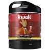 BIERE KWAK AMBREE 8,4° 6 Litres, bière ambrée, Origine belge, fut consigné.