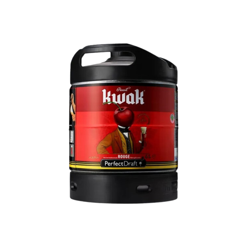 BIERE KWAK FRUITS ROUGES 8° 6 Litres, bière aux fruits rouges, Origine belge, fut consigné.