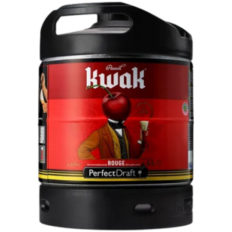 BIERE KWAK FRUITS ROUGES 8° 6 Litres, bière aux fruits rouges, Origine belge, fut consigné.