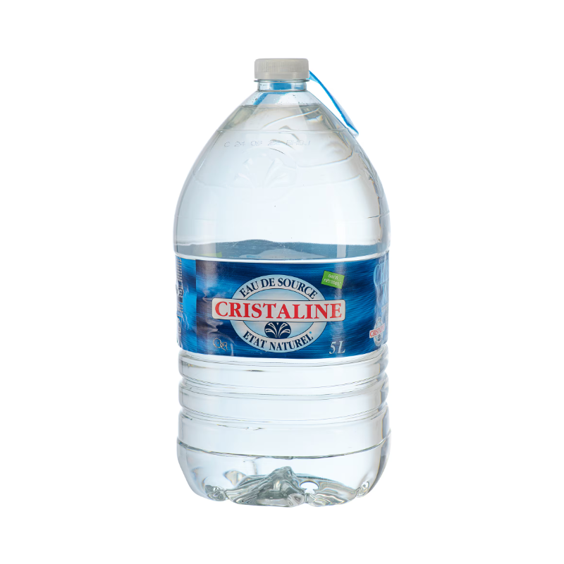 EAU PLATE CRISTALINE 5 Litres, Bonbonne plastique