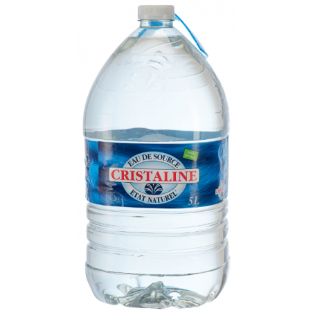 EAU PLATE CRISTALINE 5 Litres, Bonbonne plastique