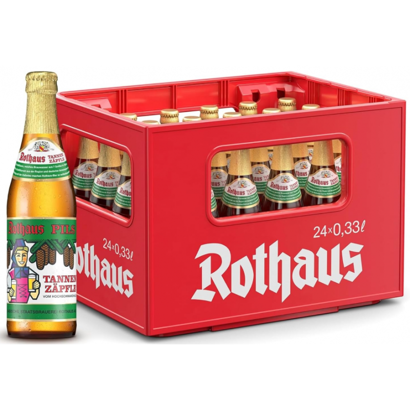 BIERE ROTHAUS TANNENZAEPFLES 33cl X 24 - 5,1°, caisse consignée