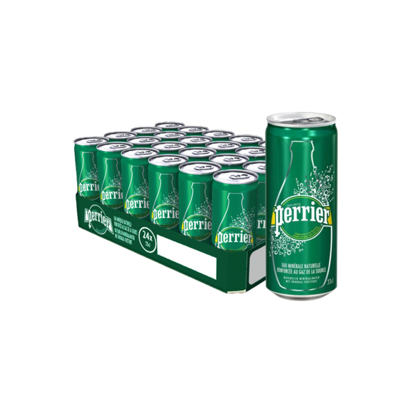EAU GAZEUSE PERRIER 33cl X 24, Pack Boite métal