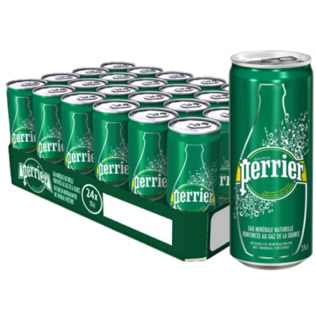 EAU GAZEUSE PERRIER 33cl X 24, Pack Boite métal