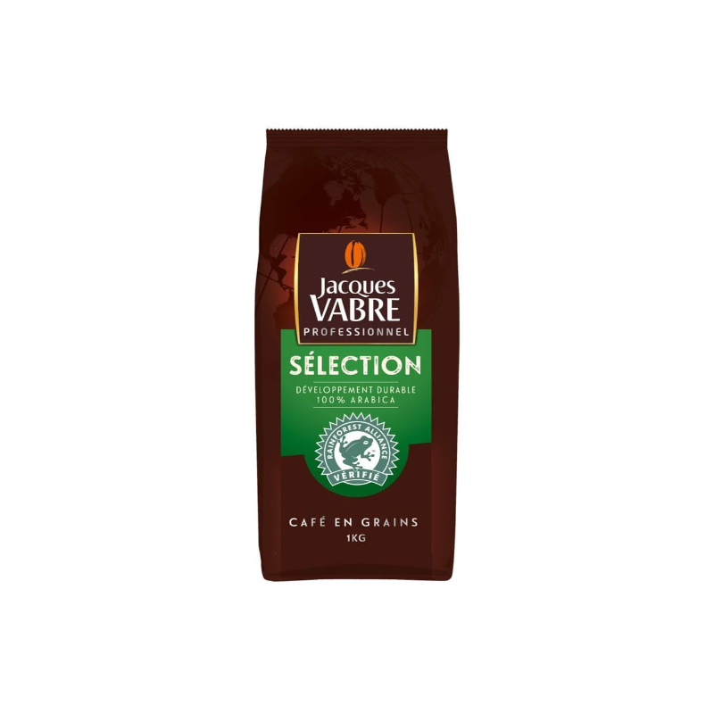 CAFE GRAINS JACQUES VABRE SELECTION 1KG - 100% Arabica CAFE GRAINS JACQUES VABRE SELECTION 1KG - 100% Arabica