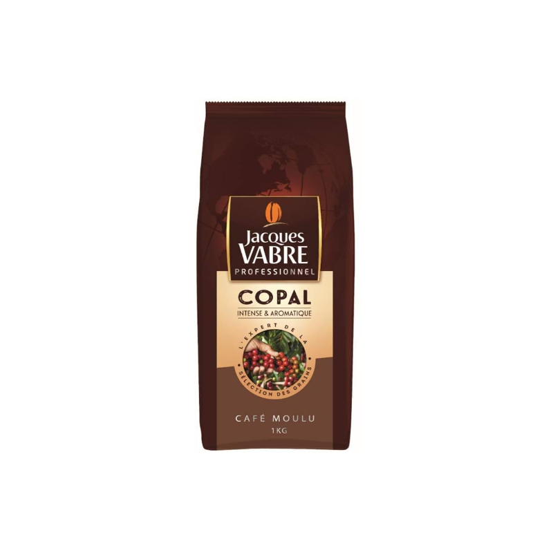 CAFE MOULU JACQUES VABRE COPAL 1KG - 50% Arabica et 50% Robusta