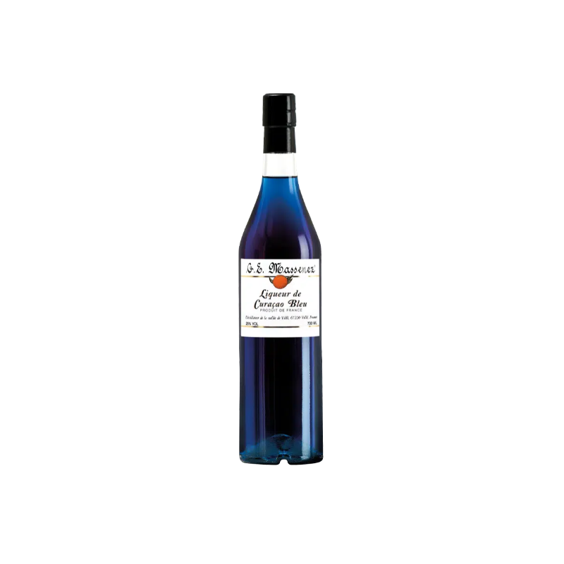 LIQUEUR DE CURACAO BLEU 70cl 25°, DISTILLERIE MASSENEZ