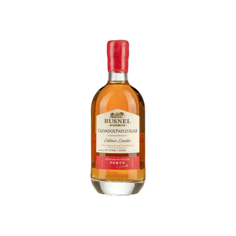 CALVADOS BUSNEL AFFINÉ EN FUTS DE PORTO 50cl 40°, EDITION LIMITÉE, AOC PAYS D’AUGE