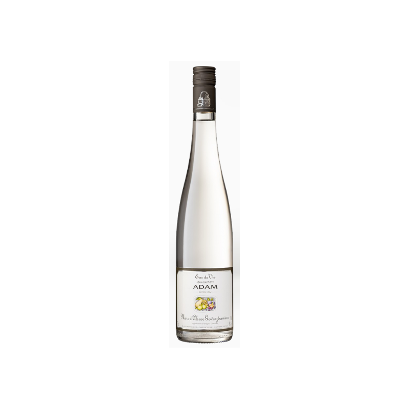 EAU DE VIE MARC DE GEWURZTRAMINER JB ADAM 70cl 45° EAU DE VIE MARC DE GEWURZTRAMINER JB ADAM 70cl 45°