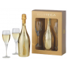 VIN PROSECCO BOTTEGA GOLD 75cl 11°, COFFRET GLAMOUR 2 VERRES