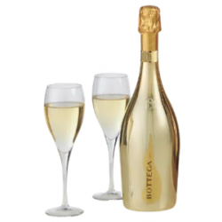 VIN PROSECCO BOTTEGA GOLD 75cl 11°, COFFRET GLAMOUR 2 VERRES