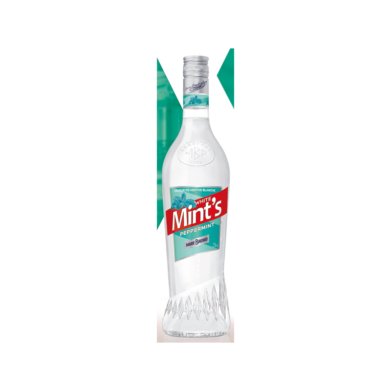 LIQUEUR MENTHE BLANCHE (MINT'S WHITE) 70cl 23°, MARIE BRIZARD