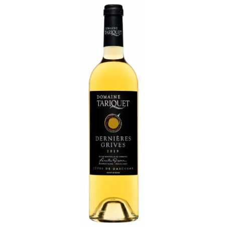 VIN BLANC TARIQUET DERNIERES GRIVES 75cl 11° 2019, Côtes de Gascogne IGP, Vin blanc liquoreux