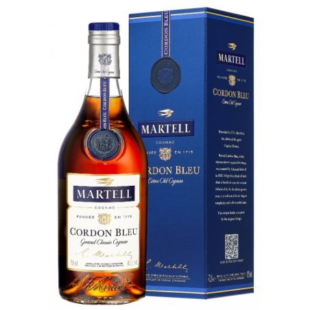 COGNAC MARTELL CORDON BLEU EXTRA OLD 70 cl 40°, avec Etui