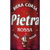 BIERE PIETRA ROSSA (BIERE FRUIT ROUGE) 33cl X 12 - 6,5°, PACK verre perdu
