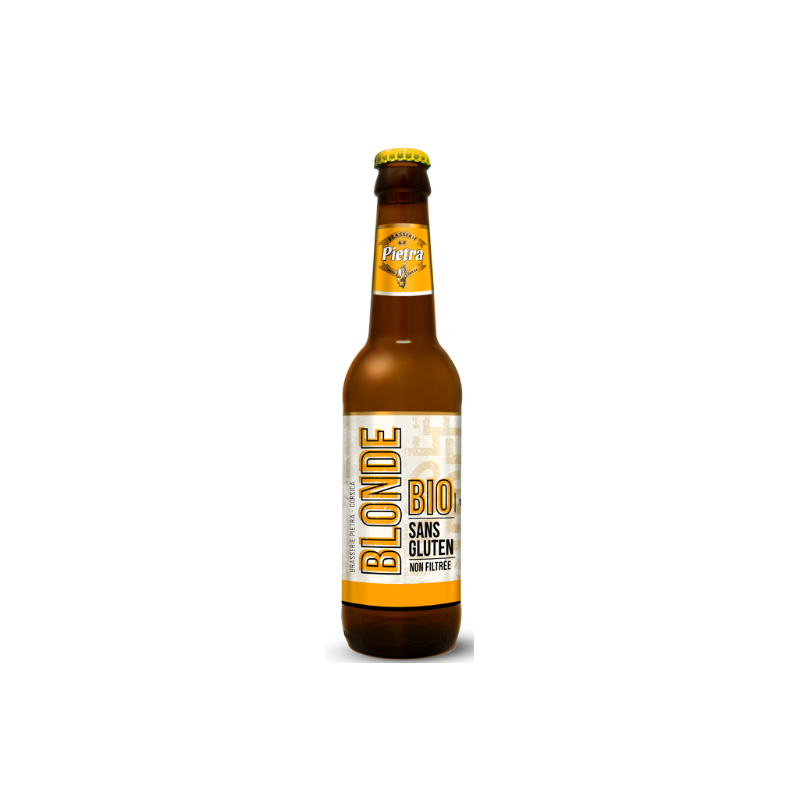 BIERE BLONDE PIETRA BIO - SANS GLUTEN 33cl X 12 - 6°, PACK verre perdu