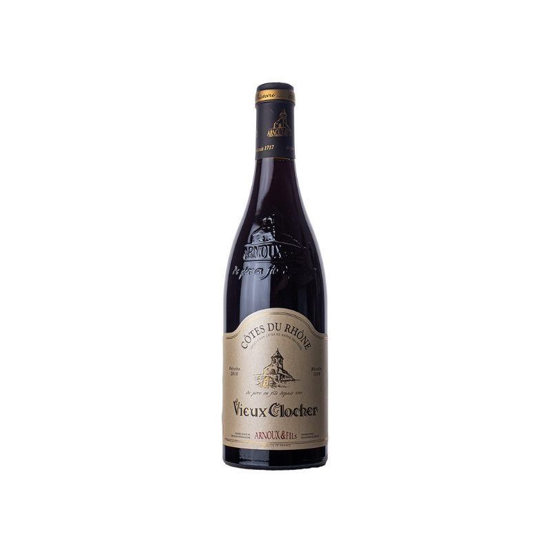 VIN ROUGE COTES DU RHONE VIEUX CLOCHER 75cl 13,5° 2022, ARNOUX & FILS