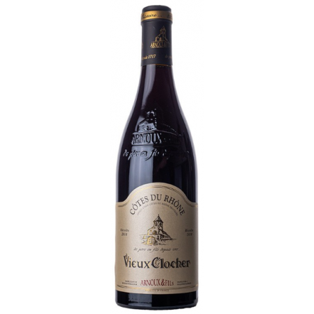 VIN ROUGE COTES DU RHONE VIEUX CLOCHER 75cl 14° 2023, ARNOUX & FILS