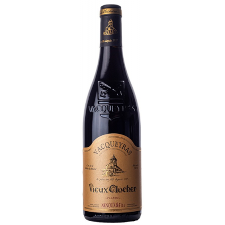 VIN ROUGE VACQUEYRAS VIEUX CLOCHER « CLASSIC » 75cl 14° 2022, ARNOUX & FILS