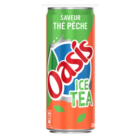 ICE TEA OASIS THE PECHE 33cl X 24, Pack boite métal