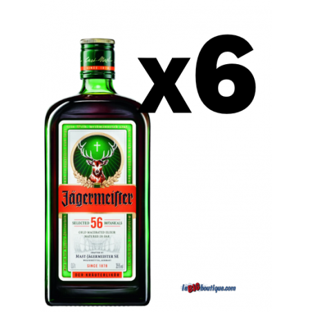 PROMO JAGERMEISTER 6 x 70cl 35°, Bouteilles verre perdu