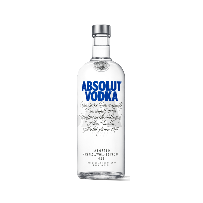 BOUTEILLE VIDE VODKA ABSOLUT 4,5 Litres 40°