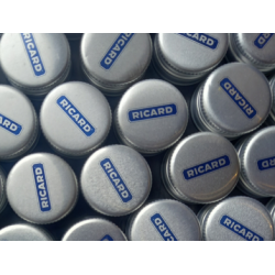 CAPSULE RICARD DE BOUTEILLE 1 LITRE, POUR COLLECTIONNEUR, DECO, BRICOLAGE....