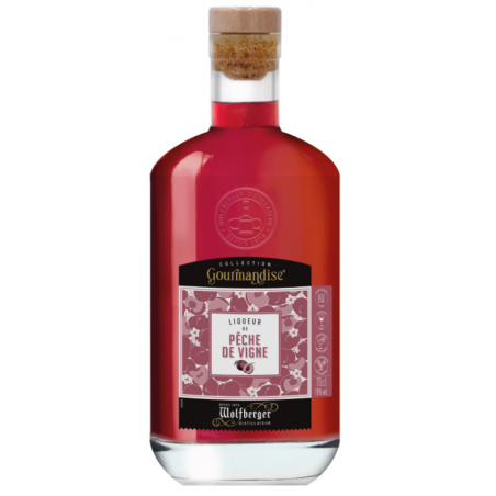 LIQUEUR DE PECHE DE VIGNE WOLFBERGER 70cl 18°, COLLECTION GOURMANDISE