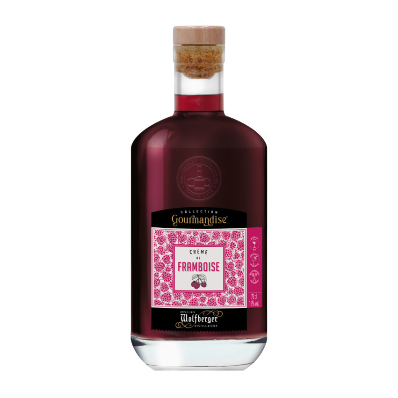CREME DE FRAMBOISE WOLFBERGER 70cl 16°, COLLECTION GOURMANDISE CREME DE FRAMBOISE WOLFBERGER 70cl 16°, COLLECTION GOURMANDISE