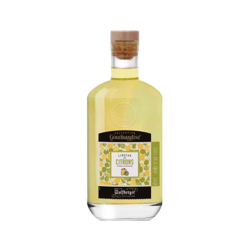 LIQUEUR DE CITRONS WOLFBERGER 70cl 21°, COLLECTION GOURMANDISE