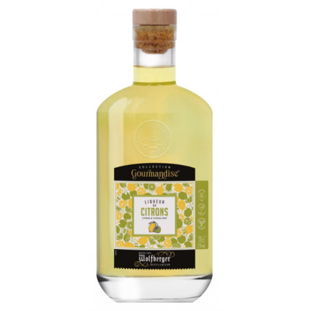 LIQUEUR DE CITRONS WOLFBERGER 70cl 21°, COLLECTION GOURMANDISE