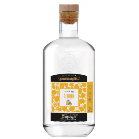 LIQUEUR TRIPLE SEC CITRON - KÉVA WOLFBERGER 70cl 38°, COLLECTION GOURMANDISE