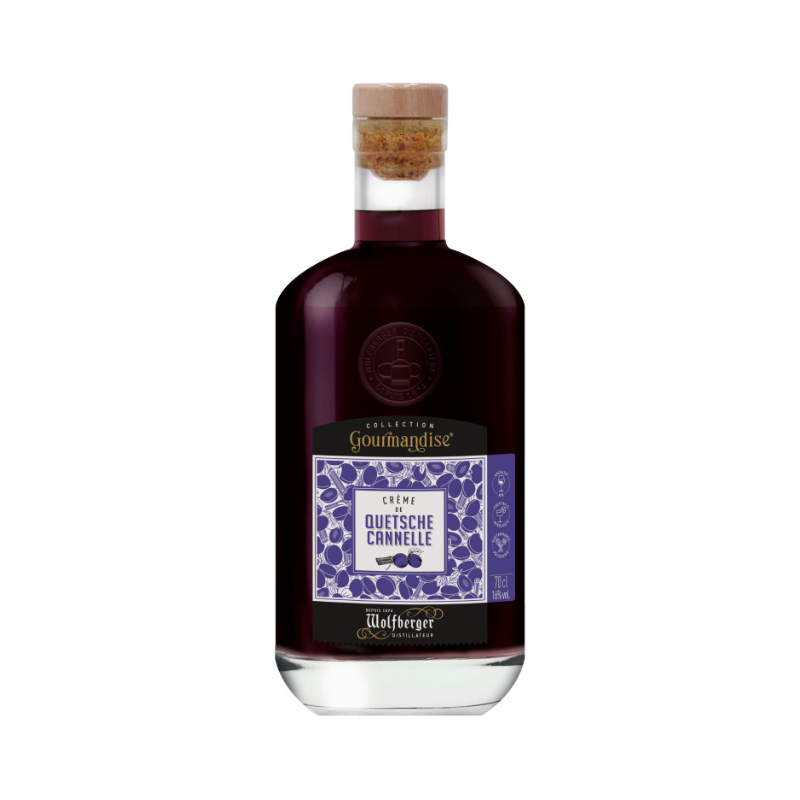 CREME DE QUETSCHE CANNELLE WOLFBERGER 70cl 16°, COLLECTION GOURMANDISE CREME DE QUETSCHE CANNELLE WOLFBERGER 70cl 16°, COLLECTION GOURMANDISE