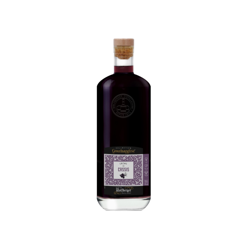 CREME DE CASSIS WOLFBERGER 1 Litre 16°, COLLECTION GOURMANDISE CREME DE CASSIS WOLFBERGER 1 Litre 16°, COLLECTION GOURMANDISE