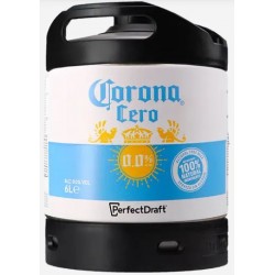 BIERE CORONA CERO (sans alcool) 0° 6 Litres, bière blonde, bière Mexicaine, fut consigné.