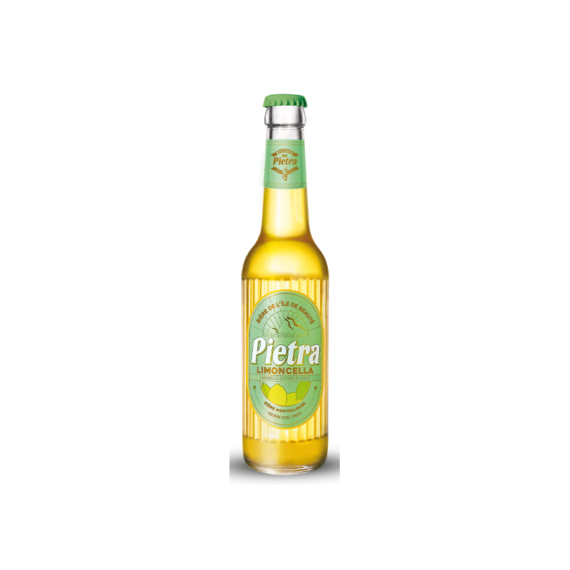 BIERE PIETRA LIMONCELLA (Limoncellu et citron Corse) 33cl X 12 - 6°, PACK verre perdu