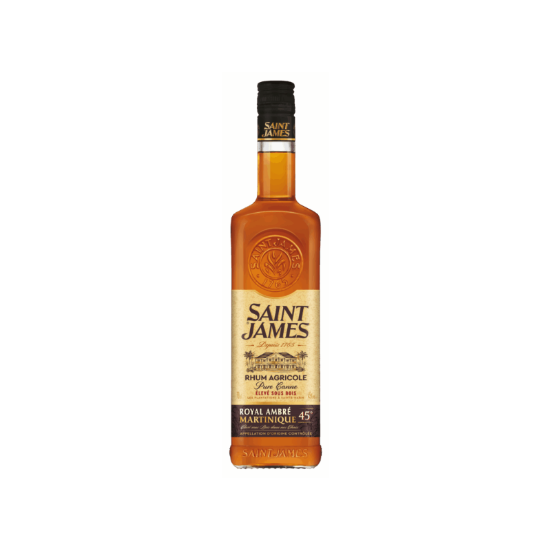 RHUM ROYAL AMBRÉ SAINT JAMES 70cl 45°, RHUM AGRICOLE, MARTINIQUE