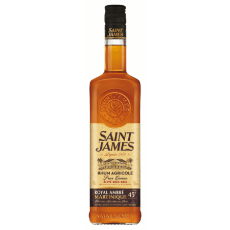RHUM ROYAL AMBRÉ SAINT JAMES 70cl 45°, RHUM AGRICOLE, MARTINIQUE