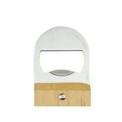 DECAPSULEUR CORONA SERIGRAPHIE - 20cm / 4cm, EN BOIS ET METAL