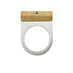 DECAPSULEUR CORONA SERIGRAPHIE - 20cm / 4cm, EN BOIS ET METAL