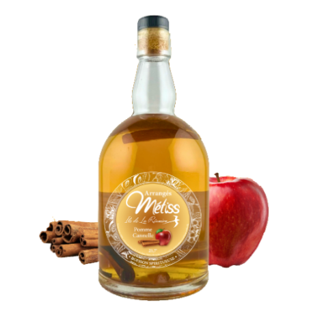 RHUM ARRANGE POMME CANNEL 70cl 23,7°, RHUM METISS