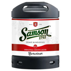 BIERE SAMSON 46,7° 6 Litres, bière blonde, Bière Tchèque. Fut consigné