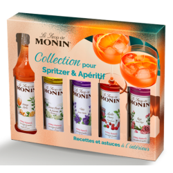 COFFRET SIROPS MONIN SPRITZER ET APERITIF 5 X 5cl
