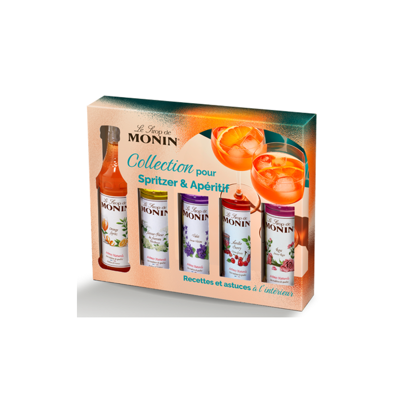COFFRET SIROPS MONIN SPRITZER ET APERITIF 5 X 5cl COFFRET SIROPS MONIN SPRITZER ET APERITIF 5 X 5cl