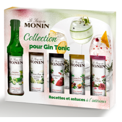 COFFRET SIROPS MONIN POUR GIN TONIC 5 X 5cl