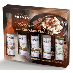 COFFRET SIROPS MONIN POUR CHOCOLATS CHAUDS 5 X 5cl