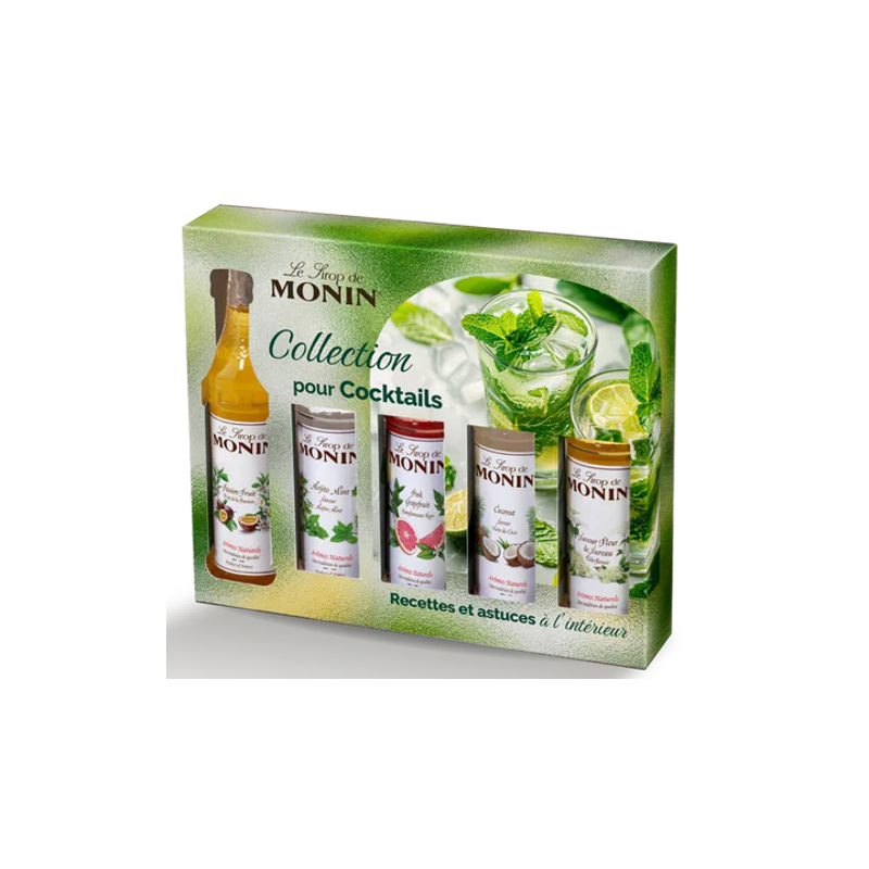 COFFRET SIROPS MONIN POUR COCKTAILS 5 X 5cl COFFRET SIROPS MONIN POUR COCKTAILS 5 X 5cl