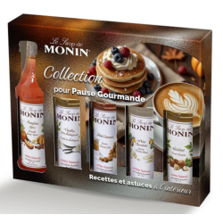 COFFRET SIROPS MONIN PAUSE GOURMANDES BOISSONS CHAUDES & DESSERTS 5 X 5cl
