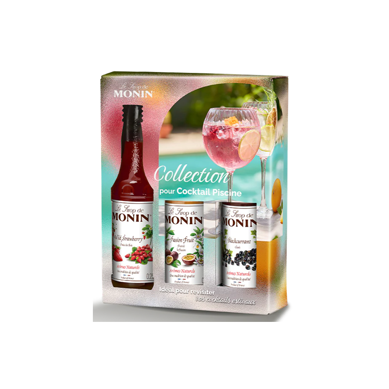 COFFRET SIROPS MONIN POUR COCKTAIL PISCINE 3 X 25cl COFFRET SIROPS MONIN POUR COCKTAIL PISCINE 3 X 25cl